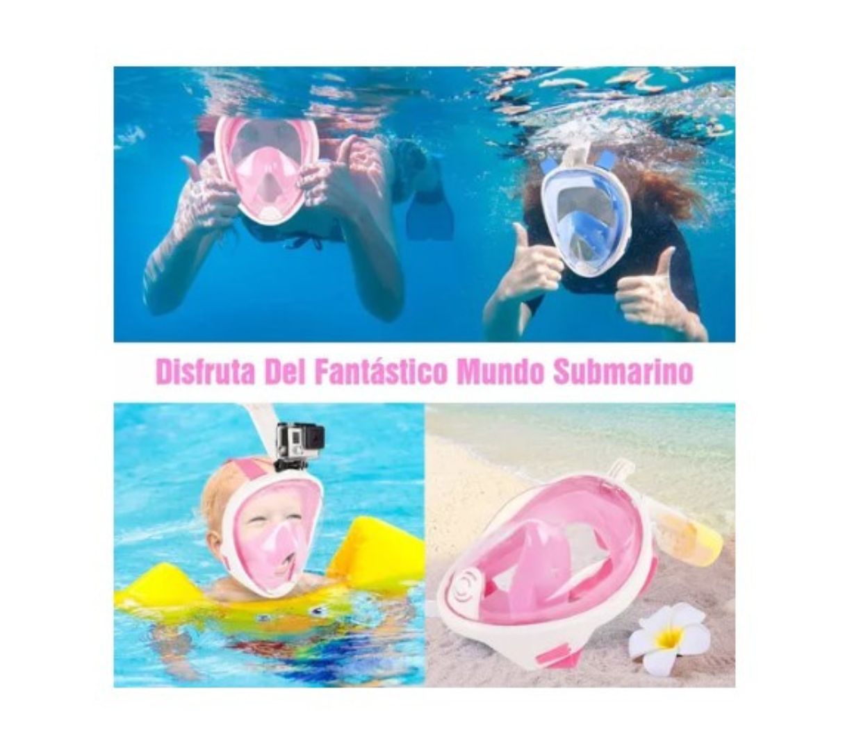 Snorkel Fullface Adulto con soporte GOPRO