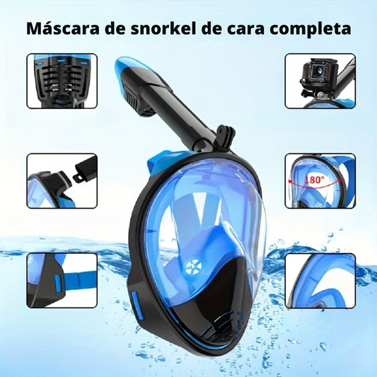 Snorkel Fullface Adulto con soporte GOPRO